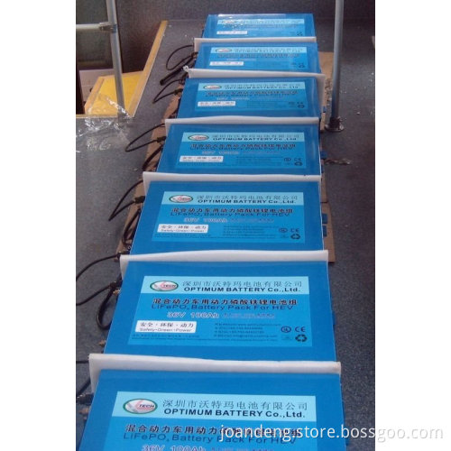 336V 100AH lifepo4 battery pack for hybrid bus